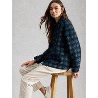 White Stuff Eden Denim Jacquard Jacket - Blue