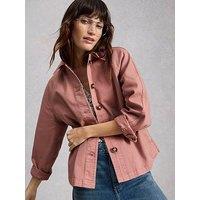 White Stuff Eden Denim Jacket - Pink