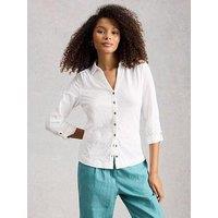 White Stuff Annie Broderie Jersey Shirt