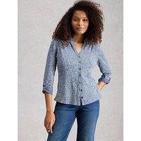 White Stuff Annie Jersey Shirt - Blue