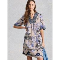 White Stuff Ash Linen Dress