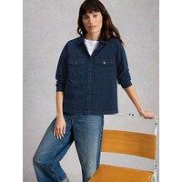 White Stuff Una Pocket Utility Shirt - Blue