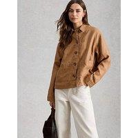 White Stuff Isabel Linen Jacket - Beige