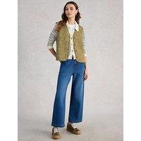White Stuff Ayra Quilted Gilet - Green