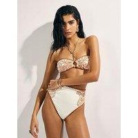 River Island Cornelli Print Bikini - Orange