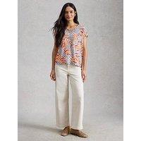 White Stuff Iris Linen Tee