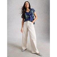 White Stuff Iris Linen Tee