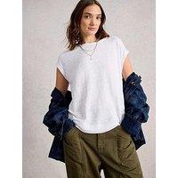White Stuff Rowan Linen T-Shirt - White