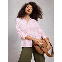 White Stuff Sophie Jacquard Shirt - Pink