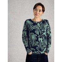 White Stuff Olive Print Jumper