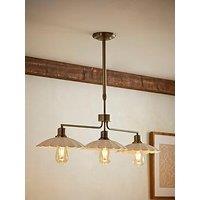 Valuelights Holborn Scallop 3 Drop Diner Ceiling Light