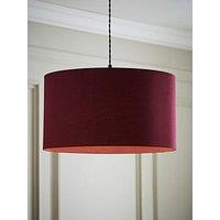 Valuelights Reni Plum Fabric Large Drum Ceiling Lamp Shade