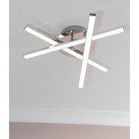 Valuelights Infinity Chrome Adjustable Crossover Ip44 Integrated Led Ceiling Light