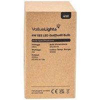 Valuelights Pack Of 6 E14 4W Led Globe Light Bulbs Warm White