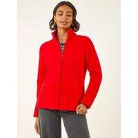Roman Reversible Fleece Zip Jacket - Red