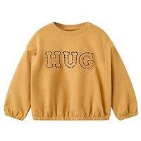 Mango Younger Girls Hug Sweatshirt - Yellow
