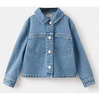 Mango Younger Girls Denim Jacket - Blue