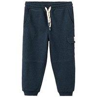 Mango Younger Boys Cuffed Joggers - Navy