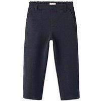 Mango Younger Boys Jersey Suit Trousers - Navy