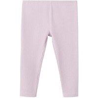 Mango Younger Girls Ribbed Leggings - Purple