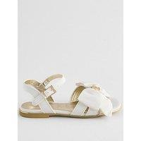 Ted Baker Older Girls Bow Buckle Sandals - White