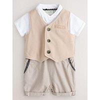 Ted Baker Baby Boys Waistcoat Romper Set - Neutral