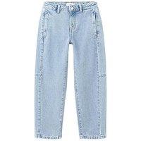 Mango Girls Balloon Shape Jeans - Blue