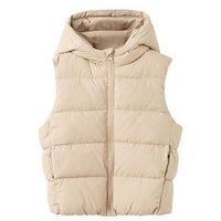 Mango Younger Boys Hooded Gilet - Beige