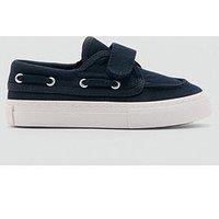Mango Younger Boys Canvas Boat Shoes - Navy