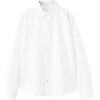 Mango Boys Long Sleeve Oxford Shirt - White