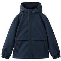 Mango Boys Mid Length Parka Coat - Navy