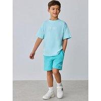 Ted Baker Boys Logo Short Set - Light Blue