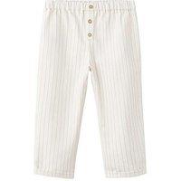 Mango Baby Boys Striped Trousers - Light Cream