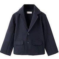 Mango Younger Boys Pique Blazer - Navy