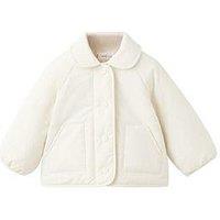 Mango Baby Unisex Puffer Coat - Cream