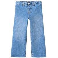 Mango Younger Girls Wideleg Seamless Jeans - Blue