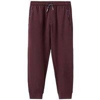 Mango Boys Cuffed Joggers With Zip Pockets - Dark Red