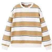Mango Boys Stripe Sweatshirt - Yellow