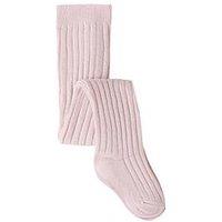 Mango Younger Girls Ribbed Tights - Pink