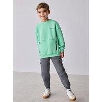 Ted Baker Younger Boys Cargo Joggers & Sweatshirt Set - Green/Grey