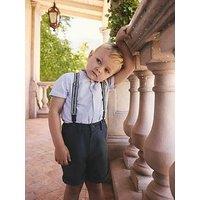 Ted Baker Younger Boys Braces, Shirt And Short Set - Blue