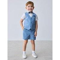 Ted Baker Boys Short Sleeved Waistcoat Set - Blue