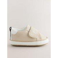 Ted Baker Baby Boys Strap Logo Trainers - Beige