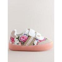 Ted Baker Younger Girls Suede Floral Shoes - White