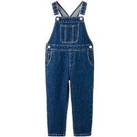 Mango Younger Boys Denim Dungarees - Dark Blue