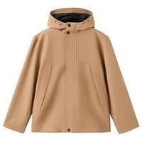 Mango Boys Mid Length Parka Coat - Brown