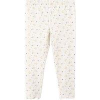 Mango Younger Girls Daisy Print Leggings - Cream
