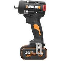 Worx 20V Powershare 600Nm Cordless Impact Wrench With X1 4.0Ah Battery & Charger