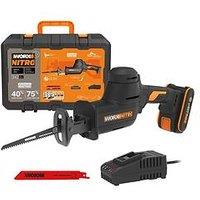 Worx 20V Powershare 26Mm Cordless Brushless Reciprocating Saw With X1 2.0Ah Battery & Charger