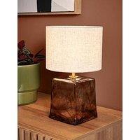 The Very Collection Brown Glass Table Lamp 32.5Cm